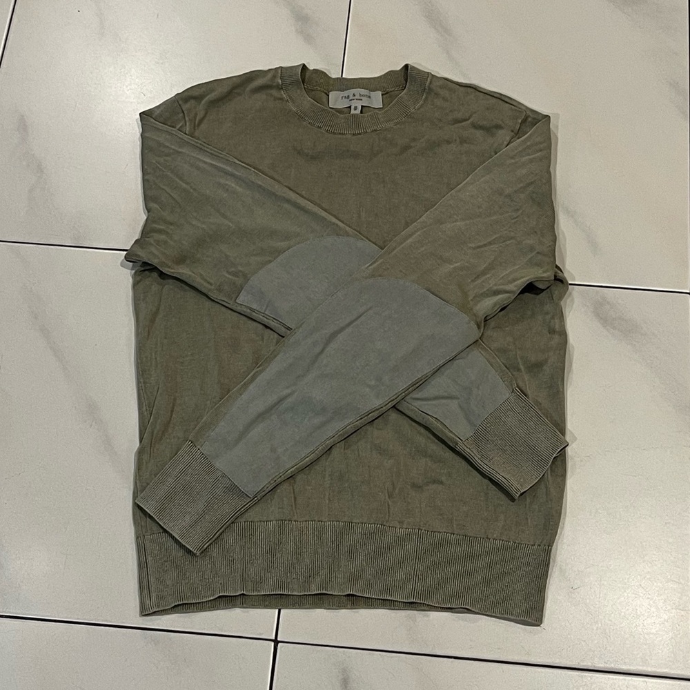 Rag & Bone XS Green Crewneck Sweater